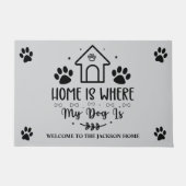 Thuis is waar mijn hond is deurmat (Voorkant)