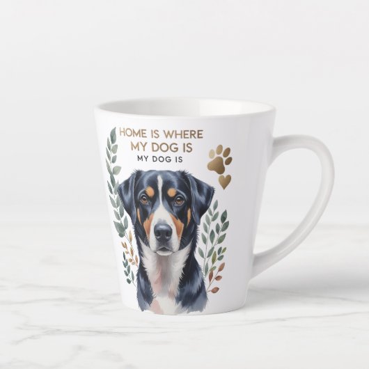 Thuis is waar mijn hond is" Kleine Latte Mok (Rechts)