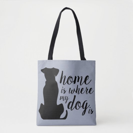Thuis is waar mijn hond is tote bag (Voorkant)