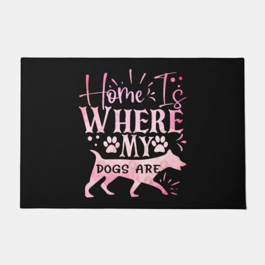 THUIS IS WAAR MIJN HONDEN ZIJN DEURMAT (Voorkant)