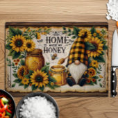 Thuis is waar mijn honing rustieke bloemboom snijplank