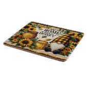 Thuis is waar mijn honing rustieke bloemboom snijplank (Hoek)