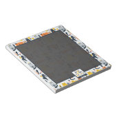 Thuis is waar mijn kat de monogramnaam is notitieblok (Schuin)