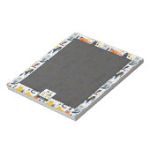 Thuis is waar mijn kat de monogramnaam is notitieblok (Linkerzijde)