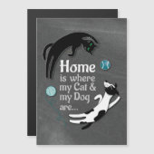 Thuis is waar mijn kat en mijn hond zijn (Voorkant / Achterkant)