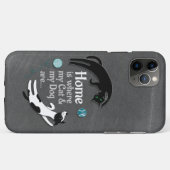Thuis is waar mijn kat en mijn hond zijn Case-Mate iPhone case (Achterkant (horizontaal))