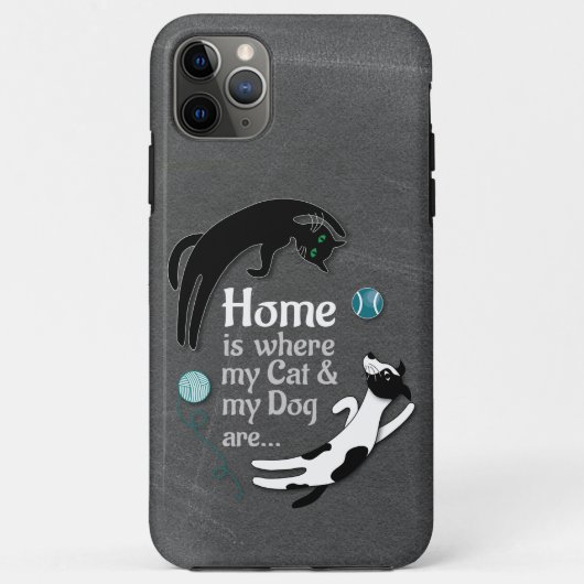 Thuis is waar mijn kat en mijn hond zijn Case-Mate iPhone case (Achterkant)
