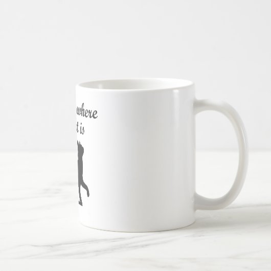 Thuis is waar mijn kat is koffiemok (Rechts)