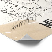 Thuis is waar mijn kat is, thuis is waar kat is poster (Hoek)