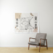 Thuis is waar mijn kat is, thuis is waar kat is wandkleed (In Situ (horizontaal))