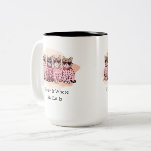 Thuis is waar mijn kat Mok is (Voorkant links)