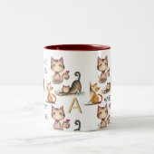 THUIS IS WAAR MIJN KAT MONOGRAM IS TWEEKLEURIGE KOFFIEMOK (Center)