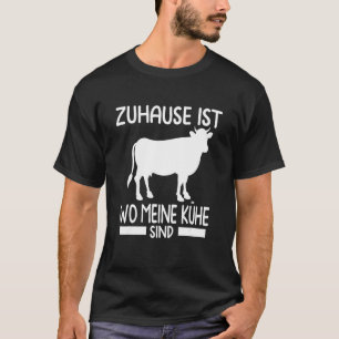 Thuis Is Waar Mijn Koeien Zijn Boer Motief T-shirt