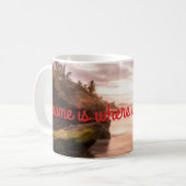 Thuis is waar mijn moeder is koffiemok (Voorkant links)