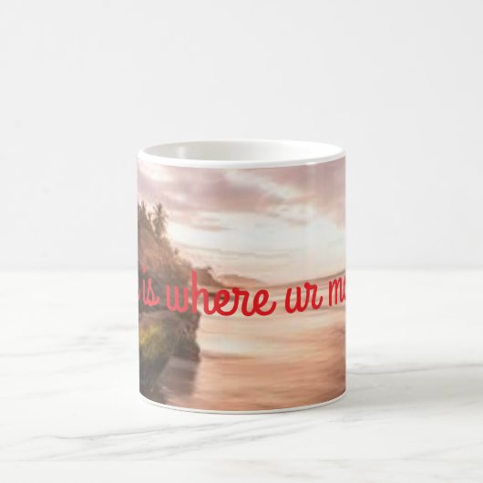 Thuis is waar mijn moeder is koffiemok (Center)