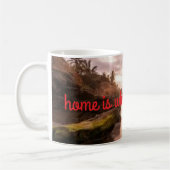 Thuis is waar mijn moeder is koffiemok (Links)