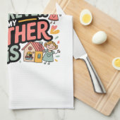 Thuis is waar mijn moeder is theedoek (Quarter Fold)