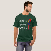 Thuis is waar mijn papegaai D010-0984A is T-shirt (Voorkant volledig)