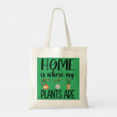 Thuis is waar mijn Planten Canvas tas zijn (Achterkant)