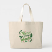 Thuis is waar mijn Planten zijn Grote Tote Bag (Achterkant)