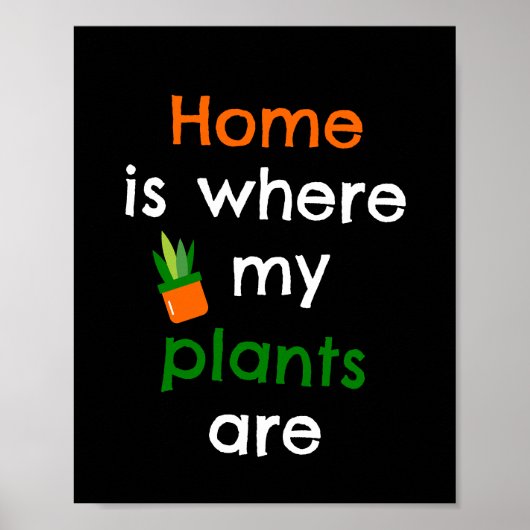 Thuis is waar mijn planten zijn poster (Voorkant)