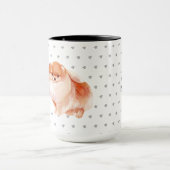 Thuis is waar mijn pommern een aangepaste hond is mok (Midden)