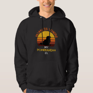 Thuis is waar mijn pommern grappig is... hoodie