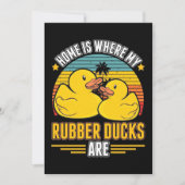 Thuis is waar mijn rubber eenden zijn kaart (Voorkant)