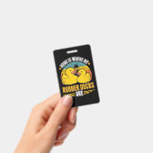 Thuis is waar mijn rubberen eendjes zijn badge (Handheld)