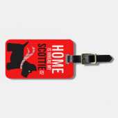 Thuis is waar mijn Scottie Label is Bagagelabel (Voorkant horizontaal)