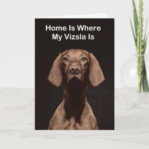Thuis is waar mijn Vizsla is Kaart