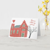 "Thuis is waar moeder is" CUSTOM Cute Moederdag Kaart (Gele Bloem)