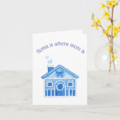 Thuis is waar moeder is Sweet Sincere Moederdag Kaart (Gele Bloem)