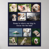 Thuis is waar onze hond is poster (Voorkant)