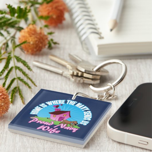 Thuis is waar... sleutelhanger (Voorkant Rechts)