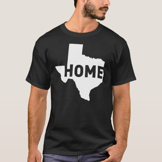 Thuis is waar Texas is T-shirt (Voorkant)