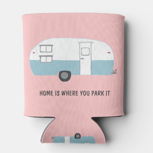 THUIS IS WAAR U HET  AANGEPASTE AANHANGWAGEN BLIKJESKOELER (Achterkant)