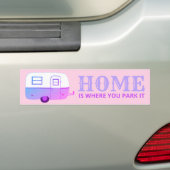 THUIS IS WAAR U HET EIGENAAR VAN DE ACHTE RVing PA Bumpersticker (Op auto)