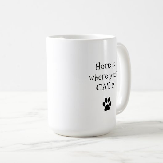 Thuis is waar uw CAT Mok is (Voorkant rechts)