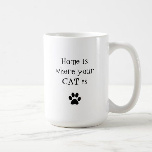 Thuis is waar uw CAT Mok is (Rechts)