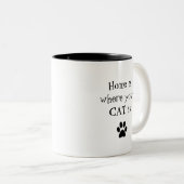 Thuis is waar uw CAT Mok is (Voorkant rechts)