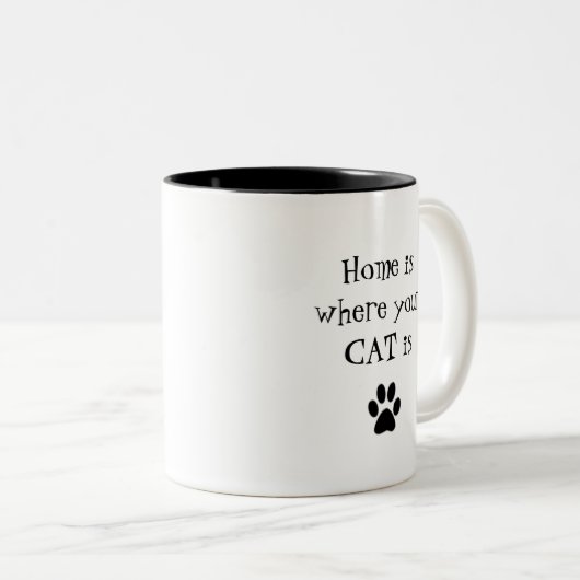 Thuis is waar uw CAT Mok is (Voorkant rechts)