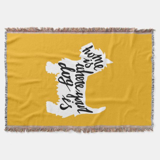 Thuis is waar uw hond is deken (Voorkant)