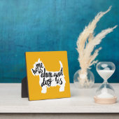 Thuis is waar uw hond is fotoplaat (Insitu)