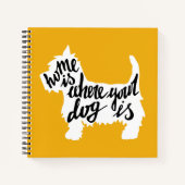 Thuis is waar uw hond is notitieboek (Voorkant)