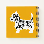 Thuis is waar uw hond is notitieboek (Achterkant)