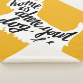 Thuis is waar uw hond is sherpa deken (3/4)