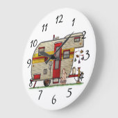 Thuis is waar we het parkeren grote klok (Hoek)