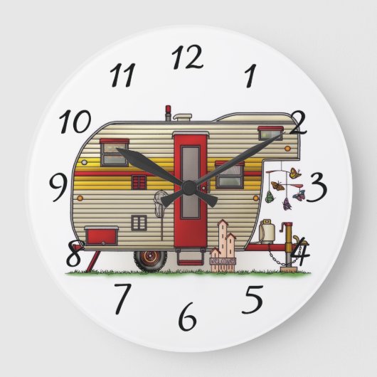 Thuis is waar we het parkeren grote klok (Voorkant)