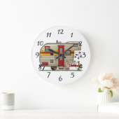 Thuis is waar we het parkeren grote klok (Huis)